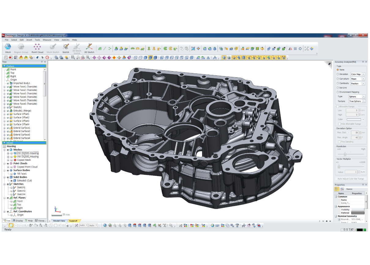 Geomagic Design X CAO avec SHINING 3D